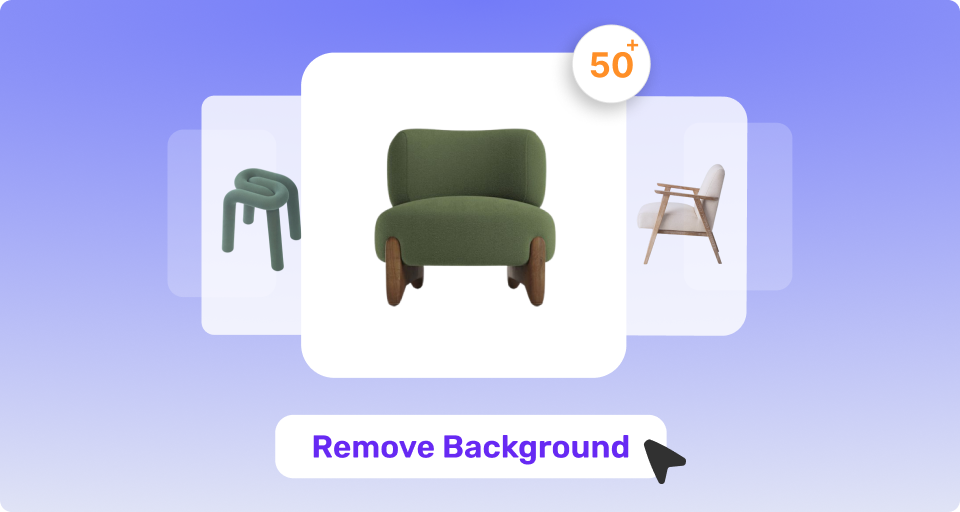Online background removal tool for product photos with 50 plus clean background styles for e-commerce sellers and designers